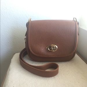 *SOLD* Small Francesca tan-colored crossbody bag